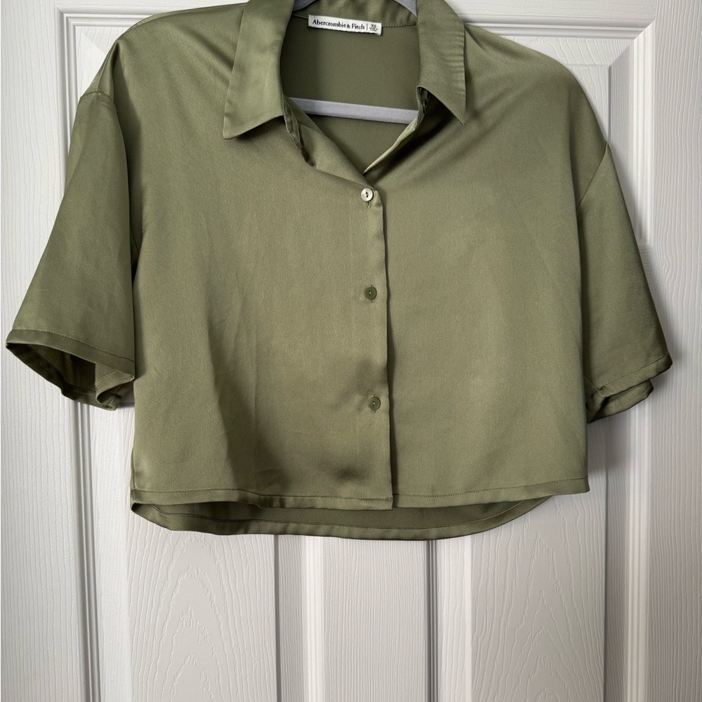 Abercrombie & Fitch Olive Button Down Shirt